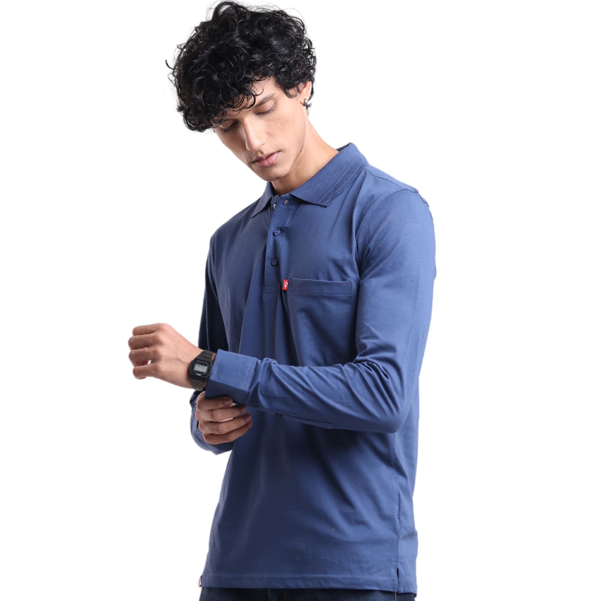 Feather Touch Cloud Cuffed Polo Full Sleeved Cuffed Polos P3