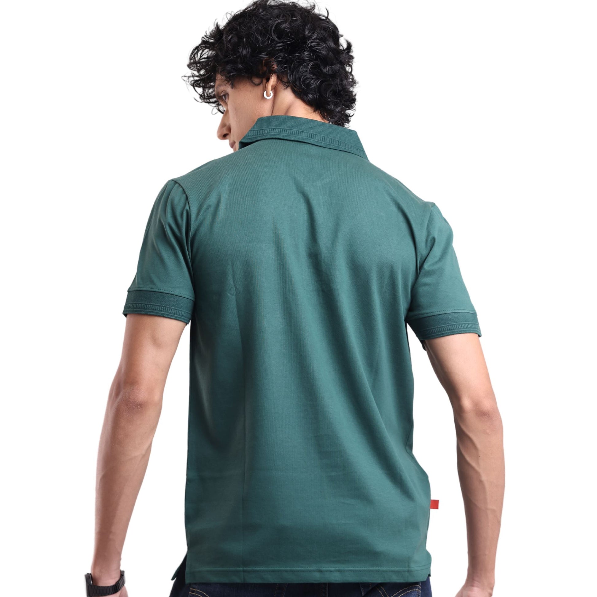 Men's crafted polo shirt for timeless comfort - premium everyday wear  in Ivy colour | P3 India