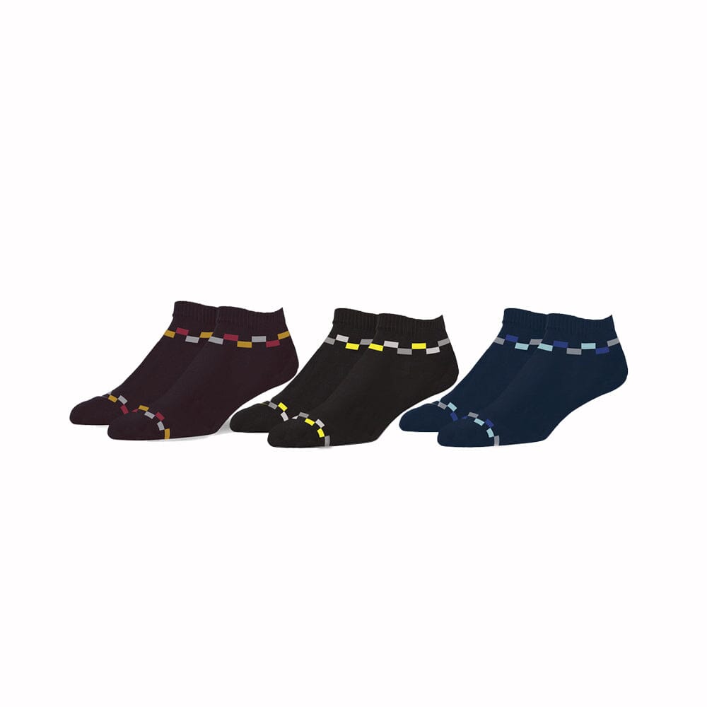 Sports Ankle Socks Socks P3 Pack of 3 (Assorted) 01 Ankle