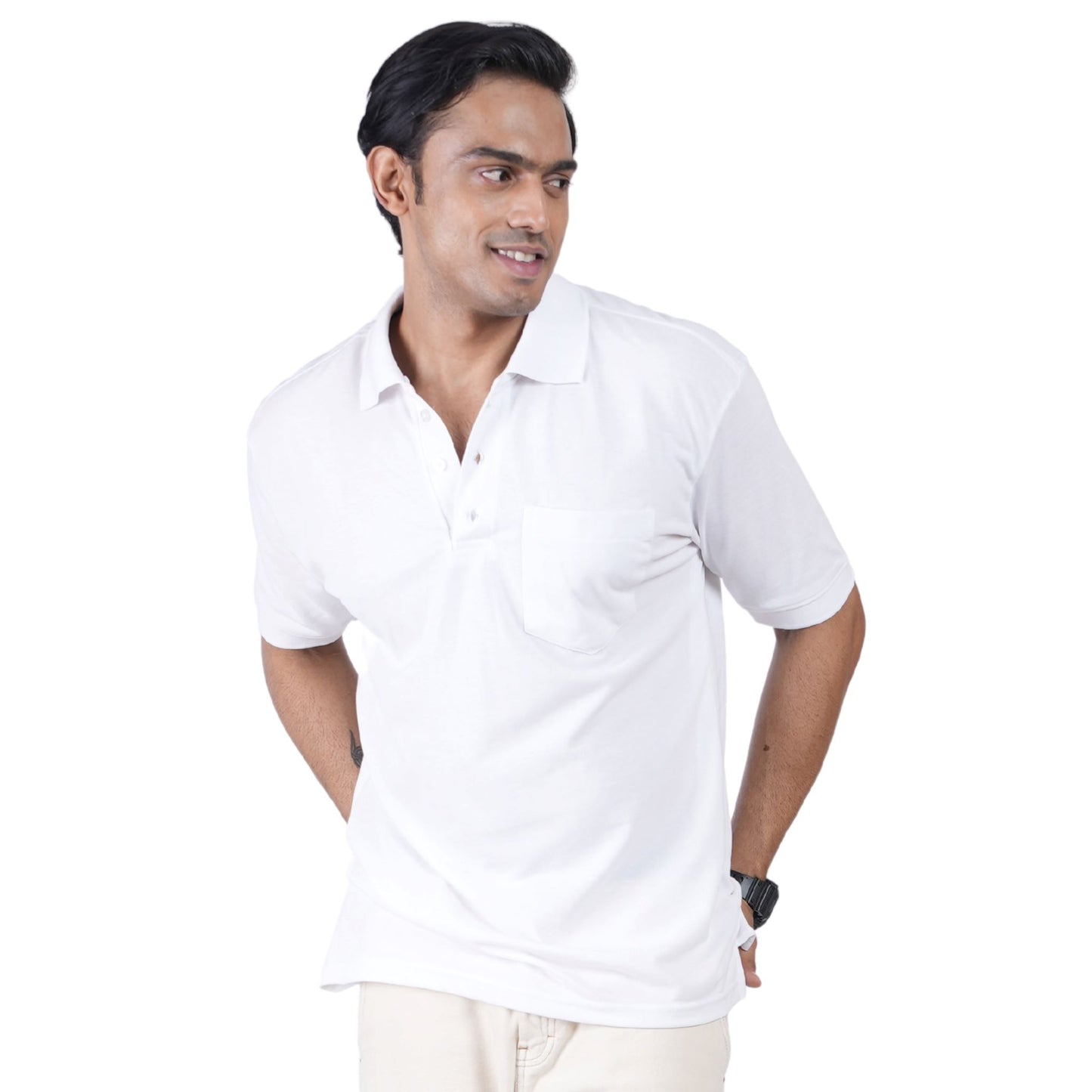 Ultra soft men's polo shirt for lounging - buttery cotton comfort