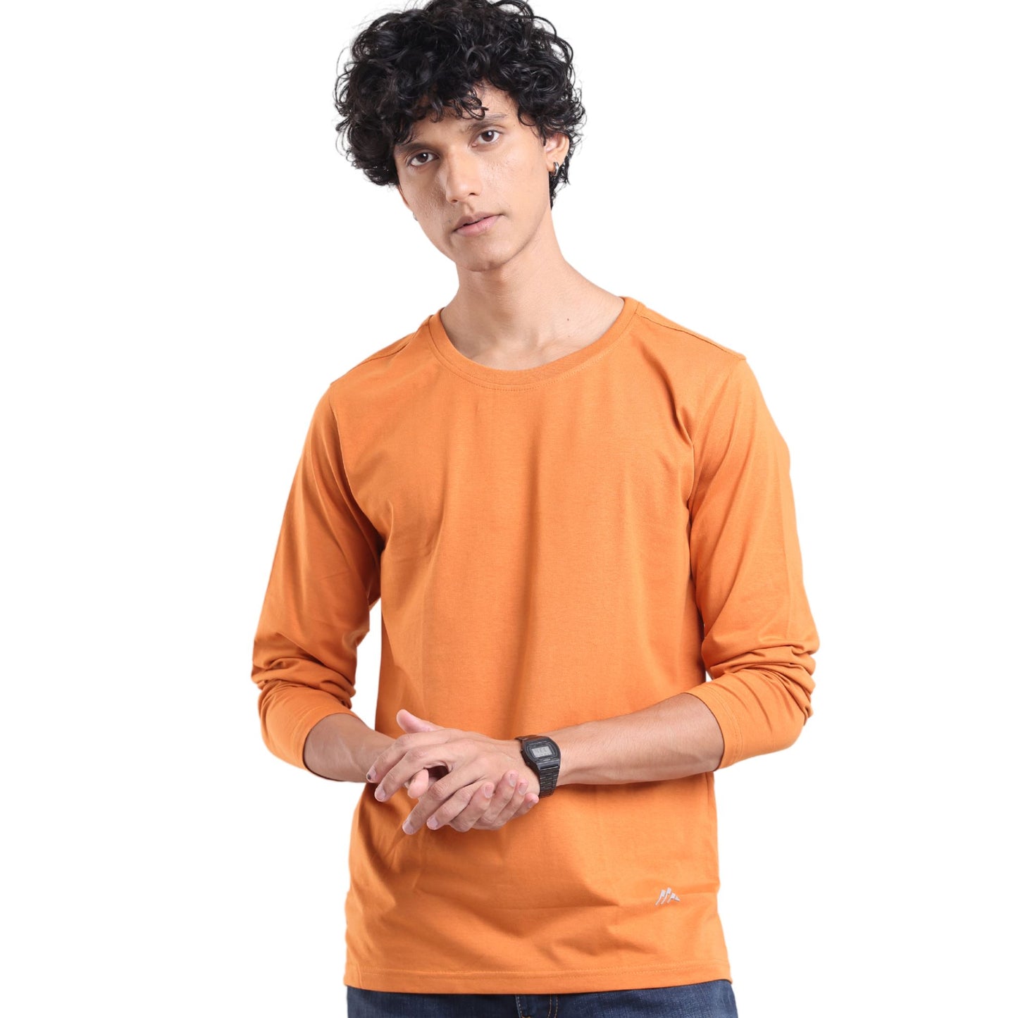 Essential Full Sleeve T-Shirt Crew Neck P3 Tannery Small (80 cm- 85 cm)