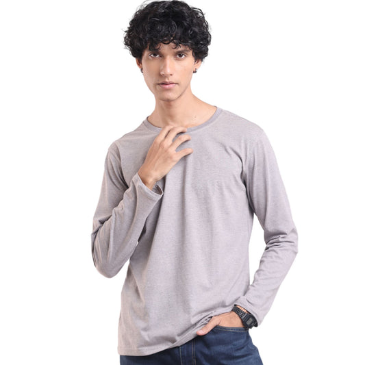 Essential Full Sleeve T-Shirt Crew Neck P3 Greystone Small (80 cm- 85 cm)