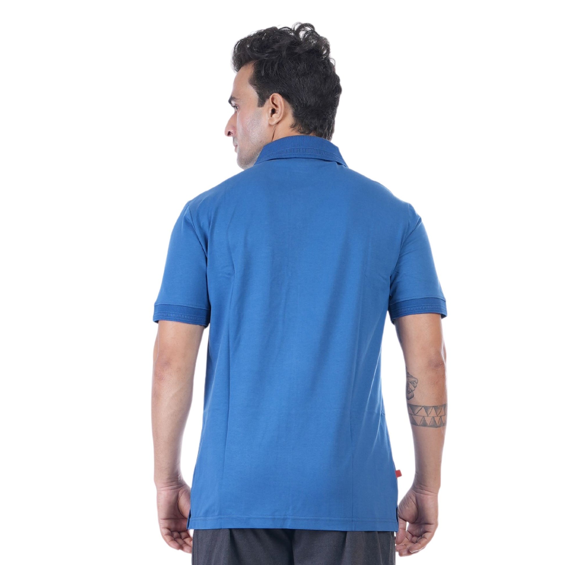 Men's crafted polo shirt for timeless comfort - premium everyday wear  in Set Sails colour | P3 India
