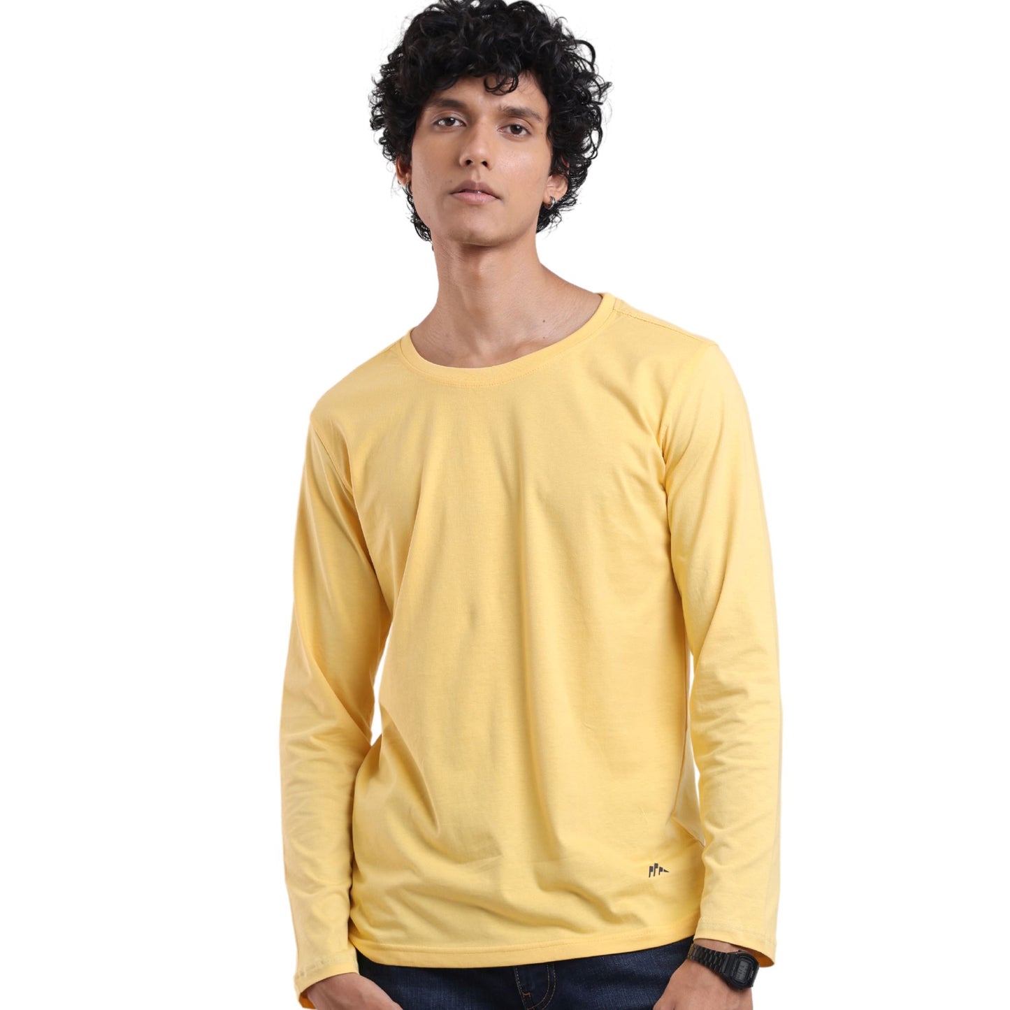 Essential Full Sleeve T-Shirt Crew Neck P3 Illuminating Small (80 cm- 85 cm)