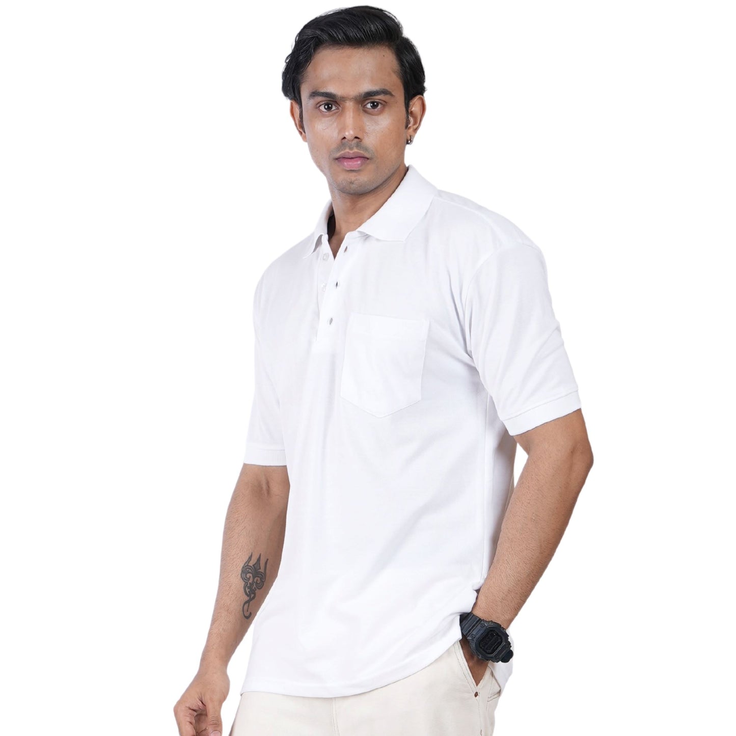 Ultra soft men's polo shirt for lounging - buttery cotton comfort
