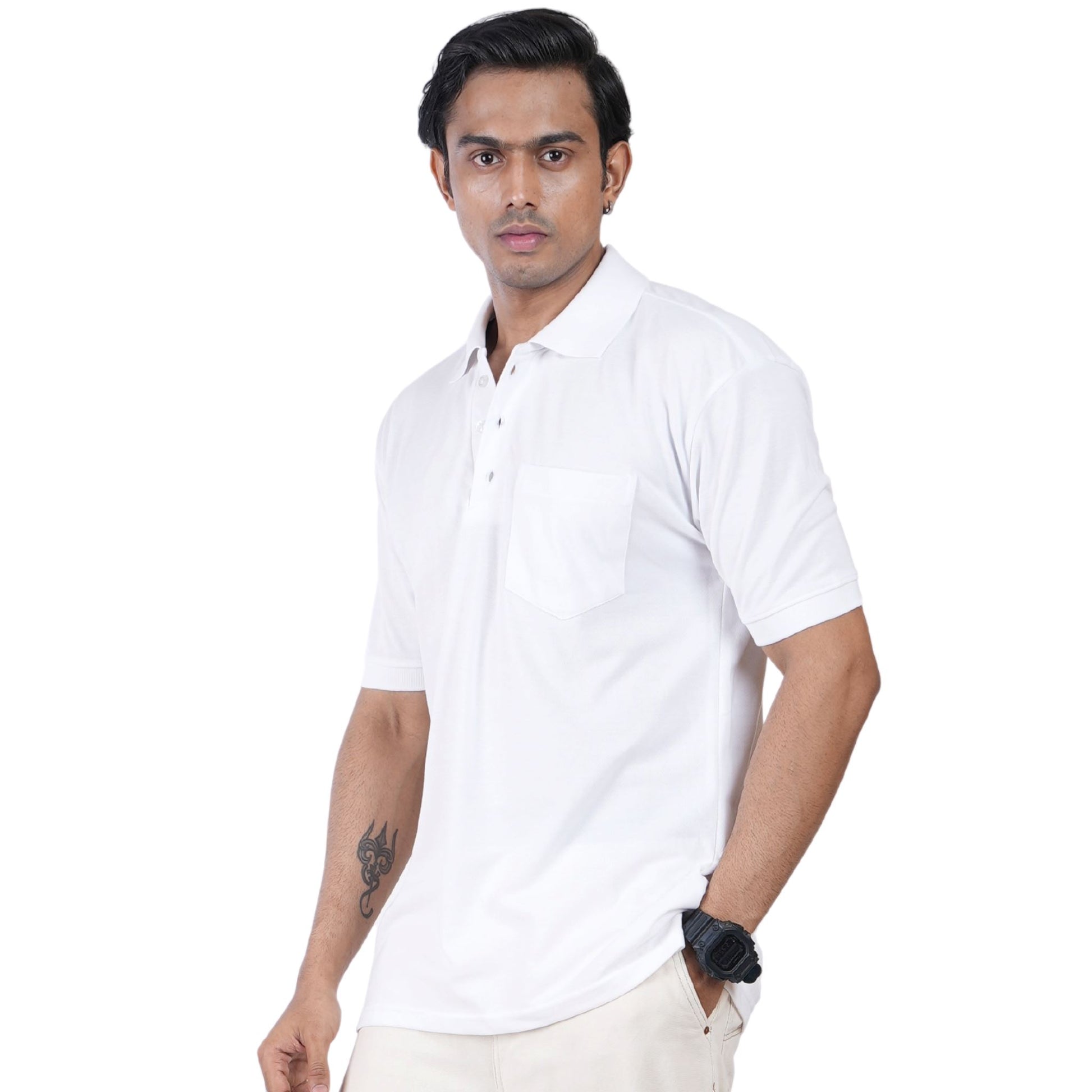 Ultra soft men's polo shirt for lounging - buttery cotton comfort