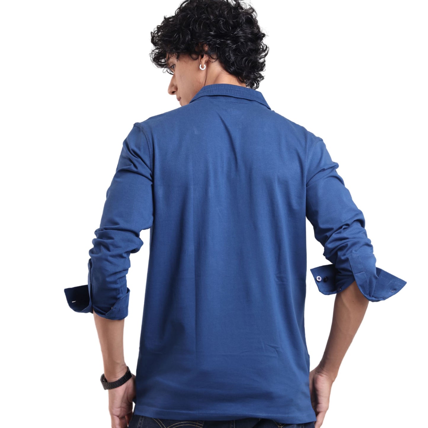 Feather Touch Cloud Cuffed Polo Full Sleeved Cuffed Polos P3