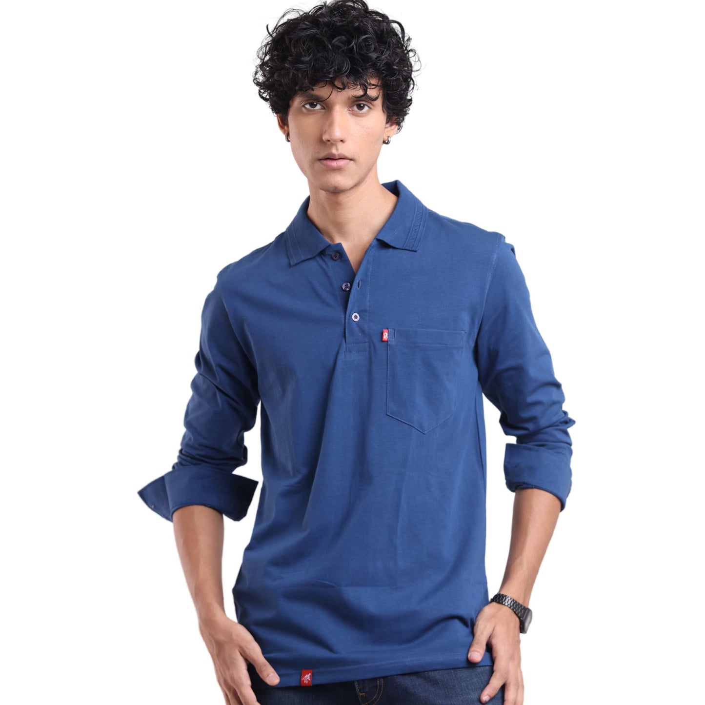 Sandler Knit Cuffed Polo (200+ GSM) Polos P3 Poseidon Medium (90 cm - 95 cm) Polos