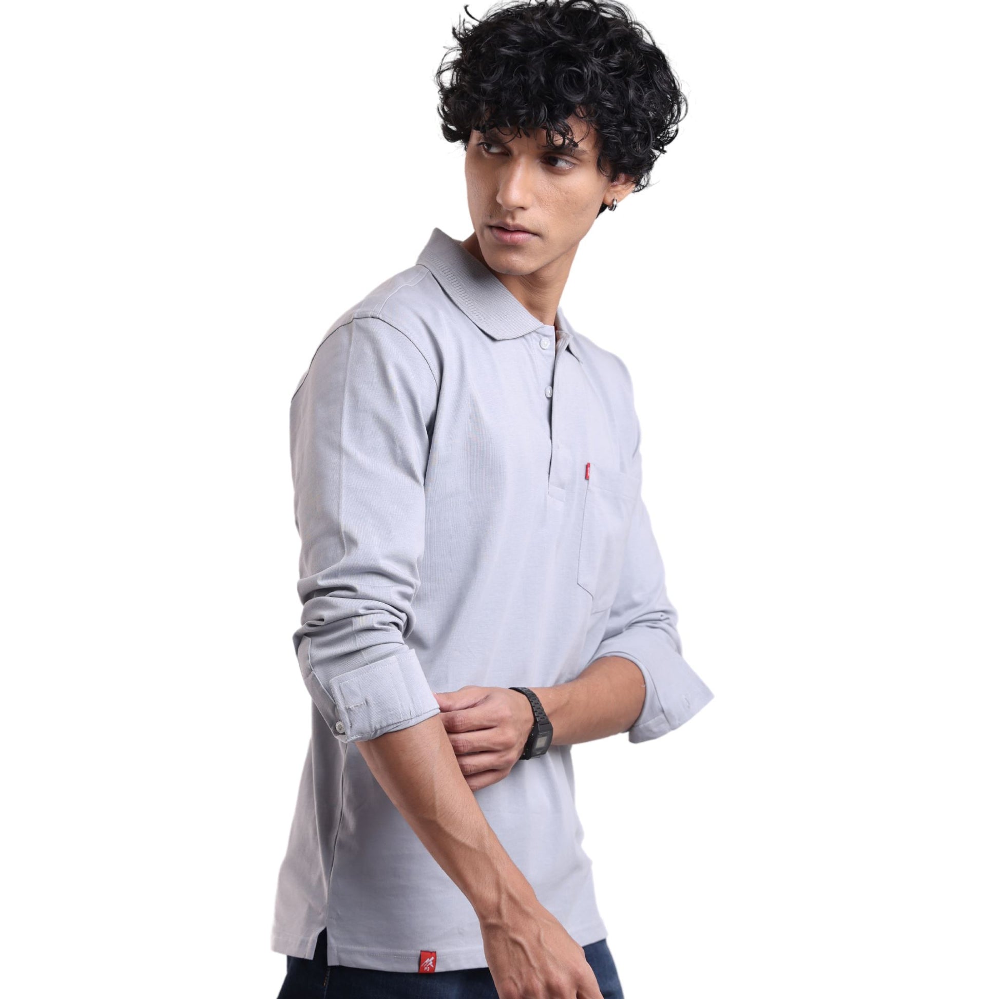 Feather Touch Cloud Cuffed Polo Full Sleeved Cuffed Polos P3