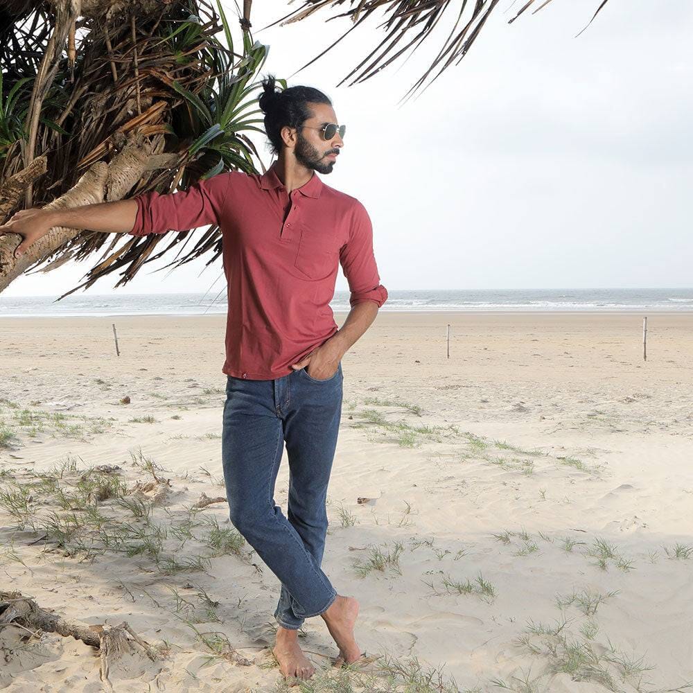 Sandler Knit Cuffed Polo (200+ GSM) Polos P3