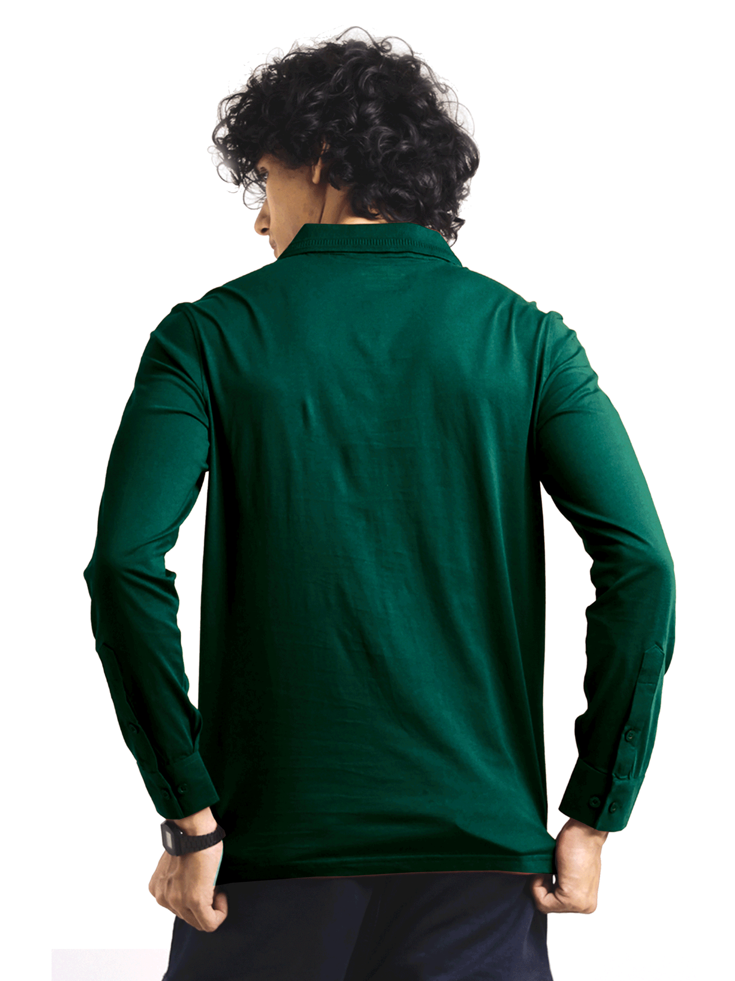Feather Touch Cloud Cuffed Polo