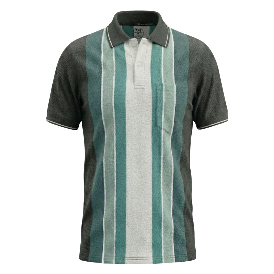 The Harbor Stripe Designer Polo
