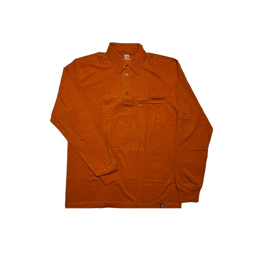 Durable men's polo shirt with no slip hem - office to casual in Tuscan colour