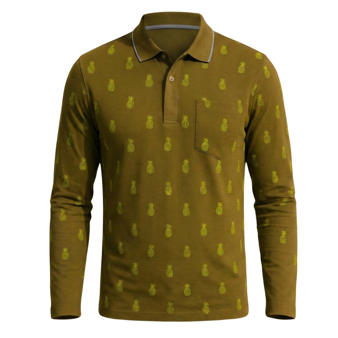 The Meridian Long Sleeve Designer Polo