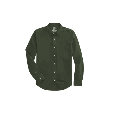 The Wood Pulp Front Open Polo Knit Shirt Full Open Polo Short Sleeve Shirt P3 Forest Medium (90-95cms) Full Sleeve with buttoned cuff