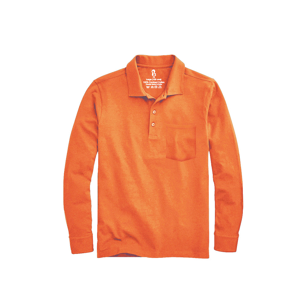 Durable men's polo shirt with no slip hem - office to casual in Canyon colour