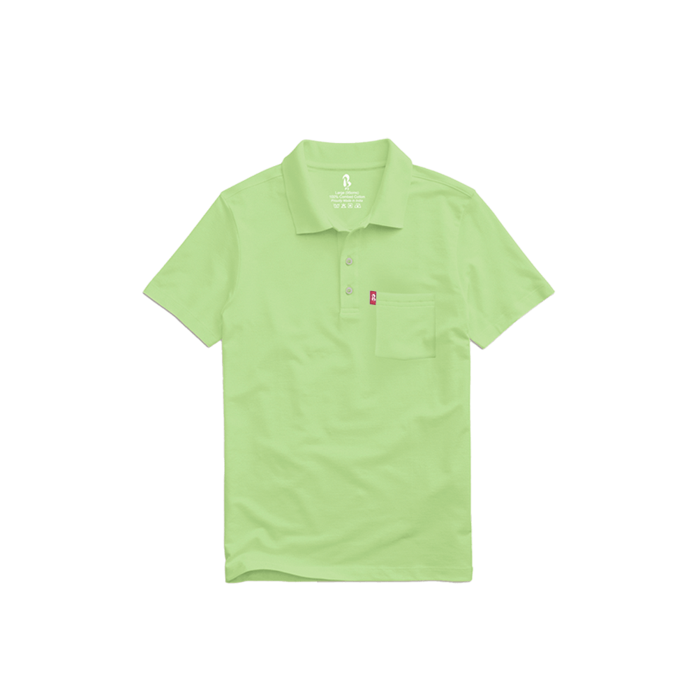 Self Polo Polos P3 Lime Green Medium