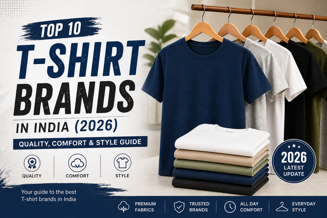 Top 10 T-Shirt Brands in India (2026) – Quality, Comfort & Style Guide