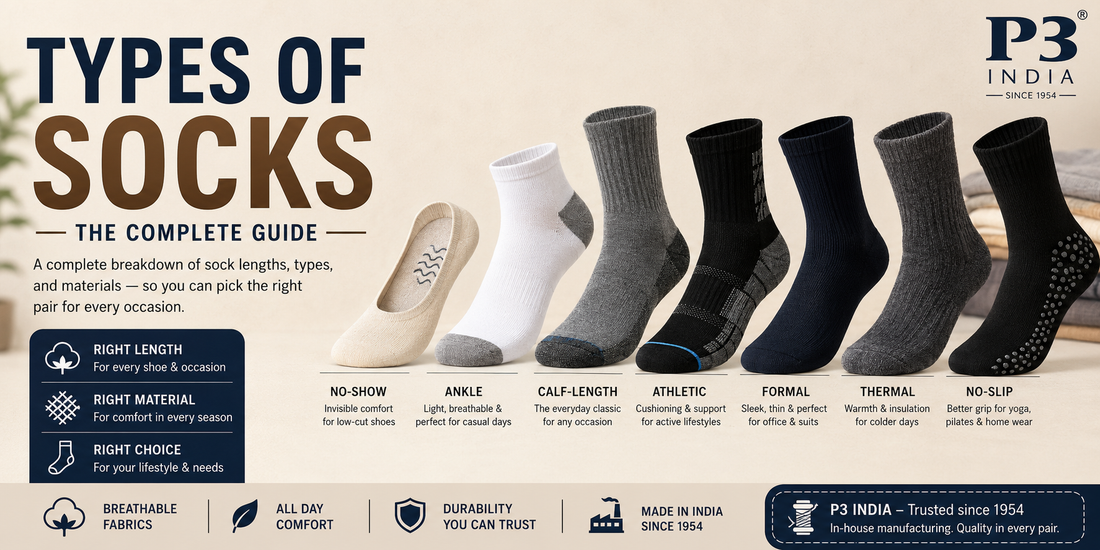 Types of Socks: The Complete Guide to Every Sock Style