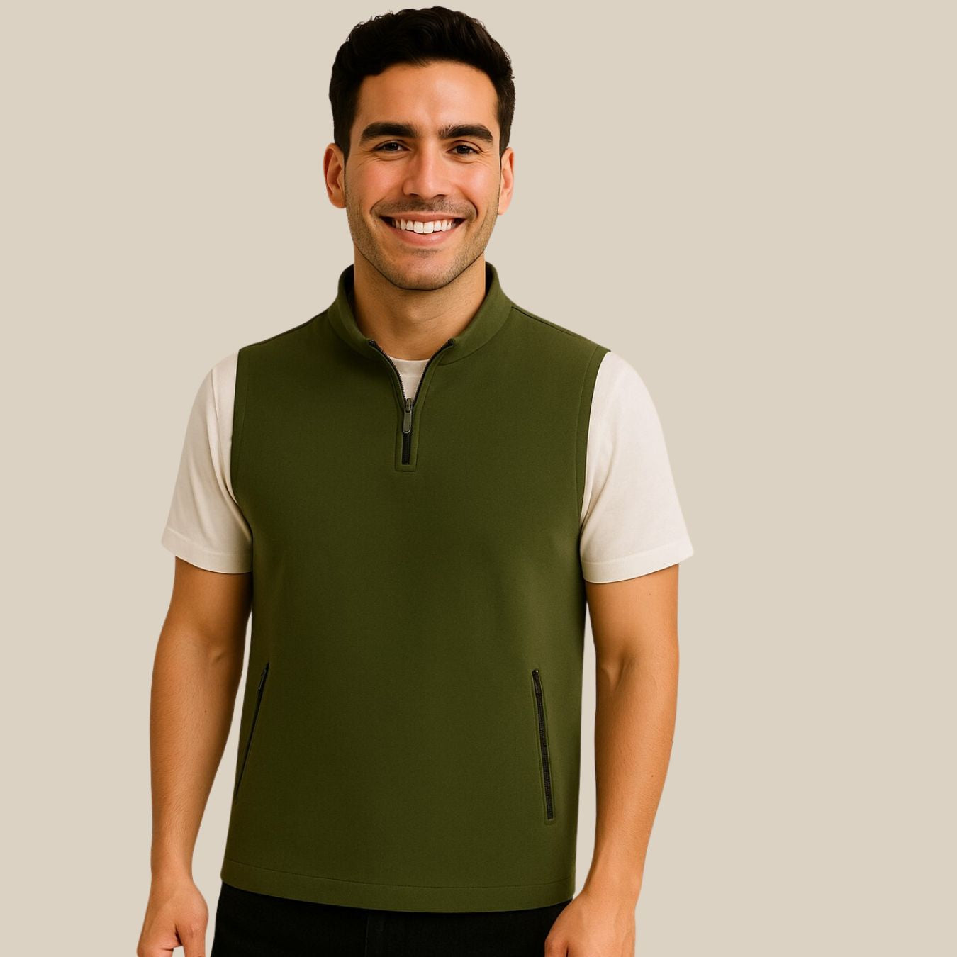 The Element Quarter-Zip Sleeveless Jacket
