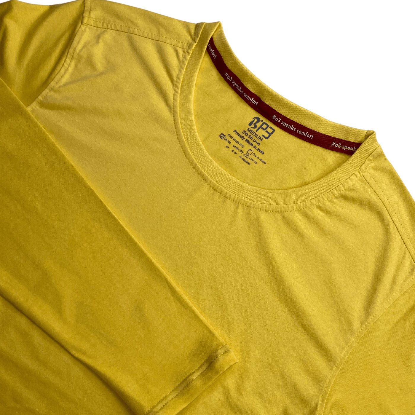 Essential Full Sleeve T-Shirt Crew Neck P3 Illuminating Small (80 cm- 85 cm) 