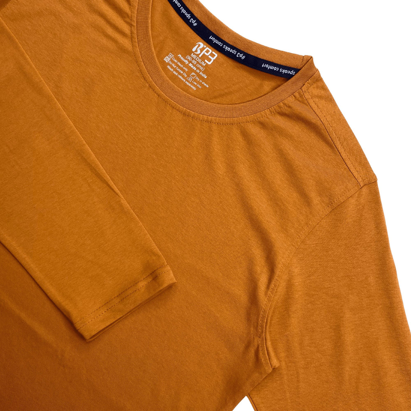 Essential Full Sleeve T-Shirt Crew Neck P3 Tannery Small (80 cm- 85 cm) 