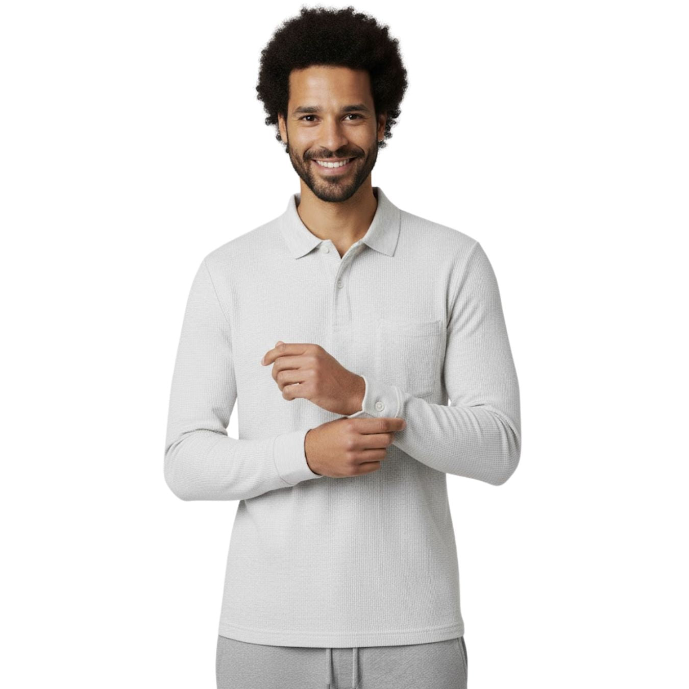 The Ember Series Waffle Designer Polo