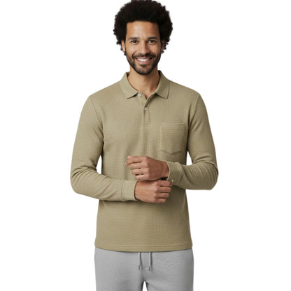 The Ember Series Waffle Designer Polo