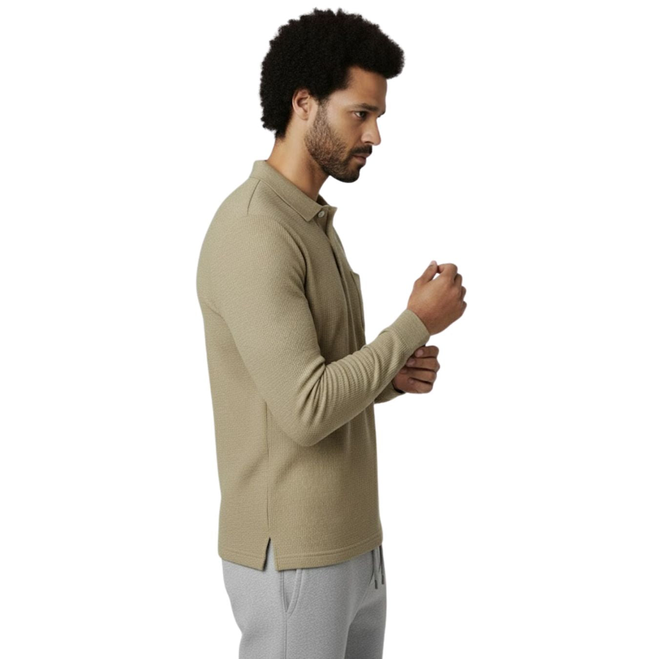 The Ember Series Waffle Designer Polo