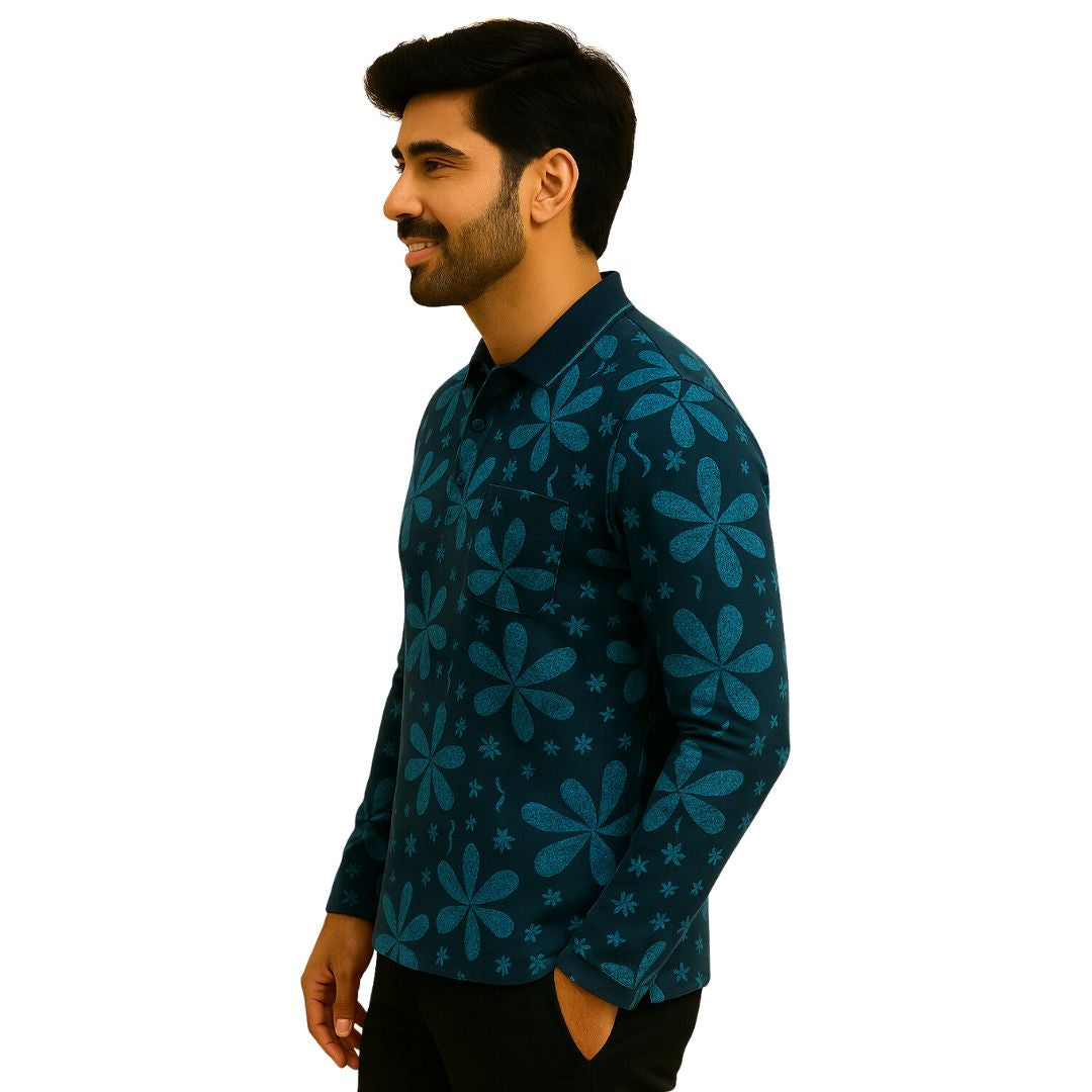 The Meridian Long Sleeve Designer Polo