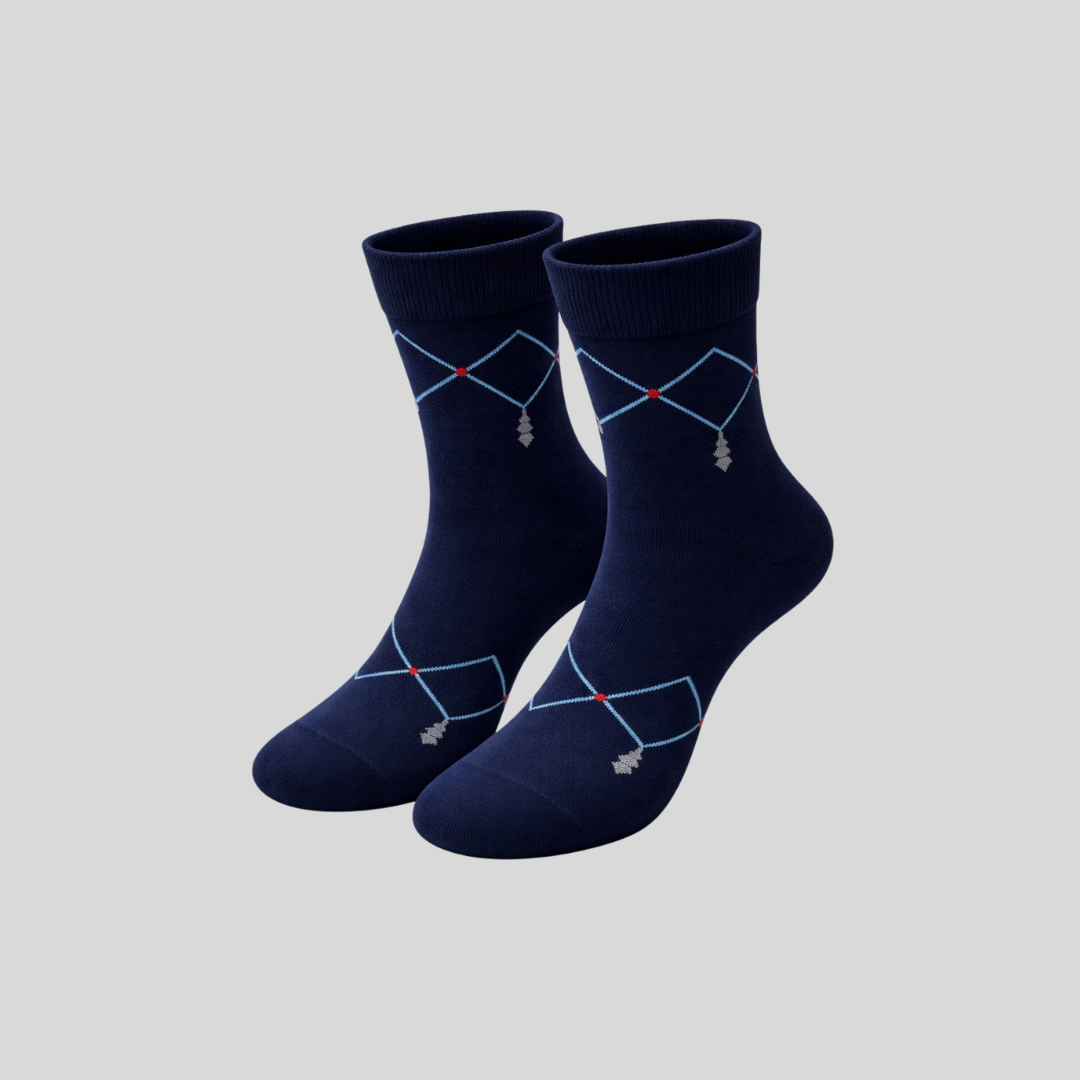Executive Argyle Ankle Socks (Pack of 5)