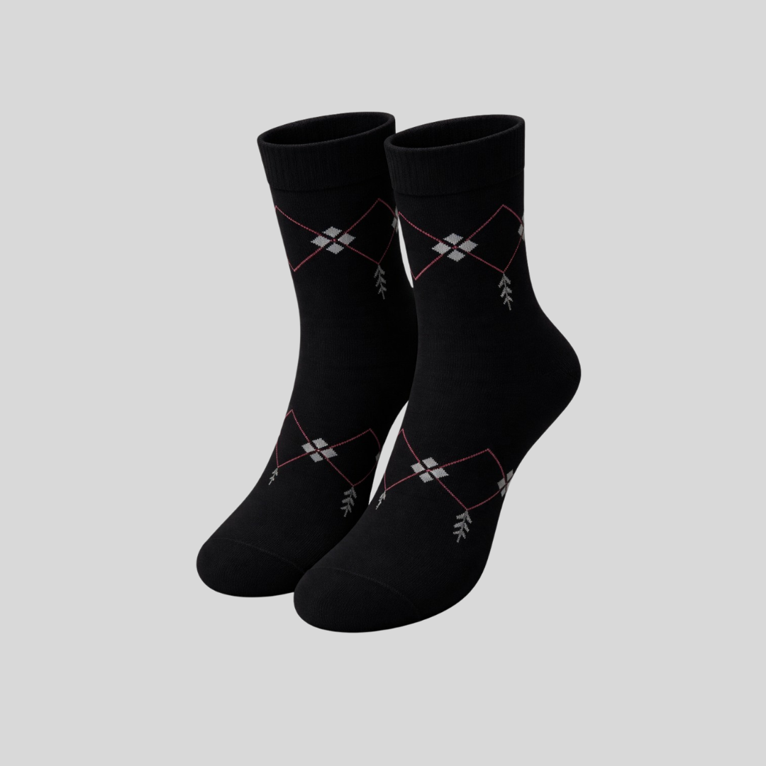 Executive Argyle Ankle Socks (Pack of 5)