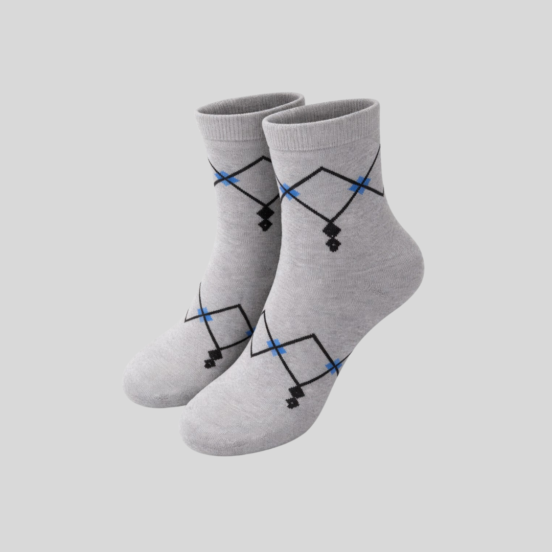 Executive Argyle Ankle Socks (Pack of 5)