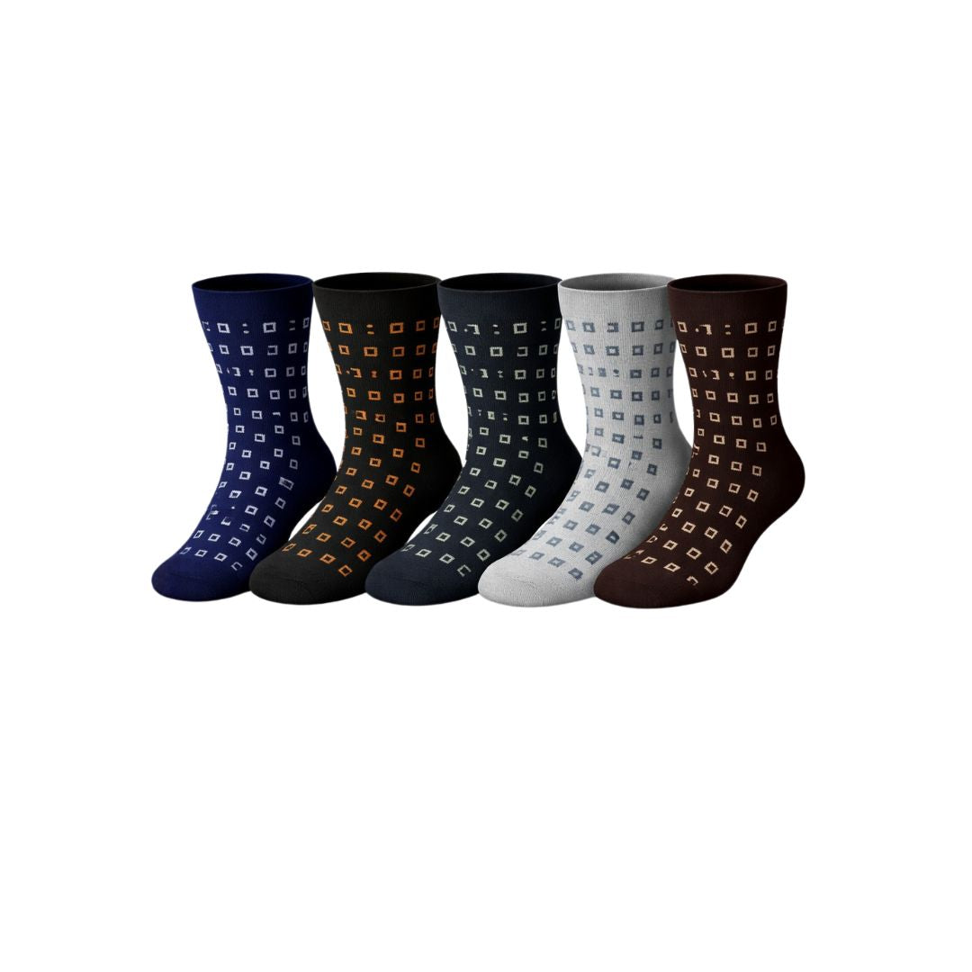 SquareStep Classics Ankle Socks (Pack of 5)