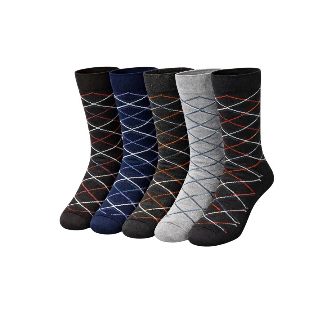 WaveGrid Classic Calf Socks (Pack of 5)