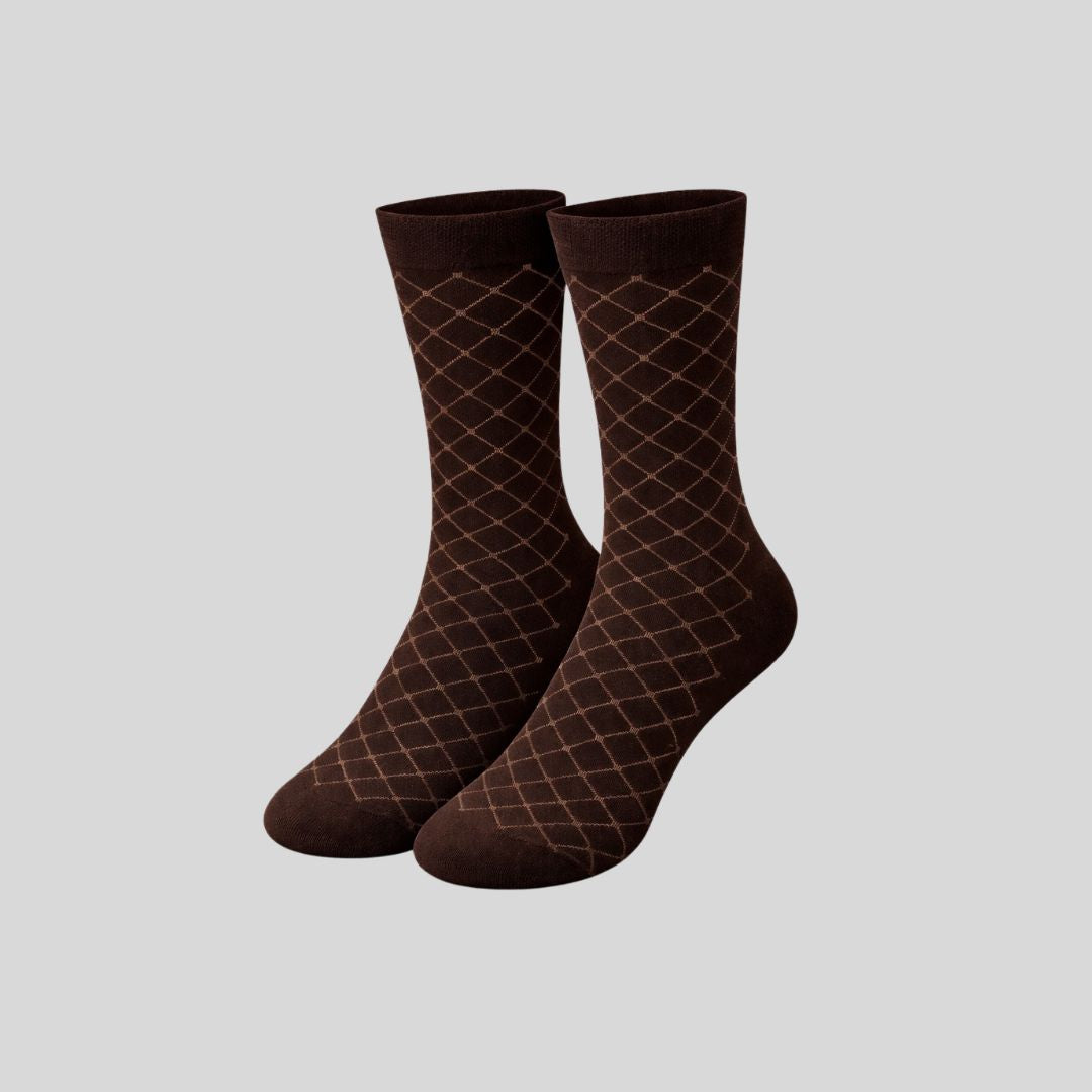 Classic Diamond Calf Socks (Pack of 5)