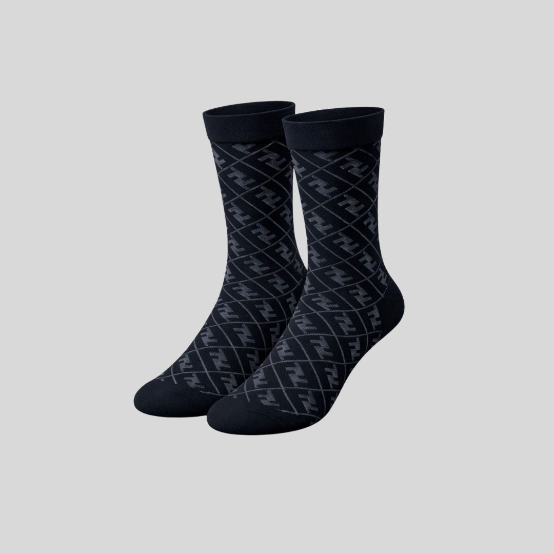 Prime Pattern Calf Length Socks (Pack of 5)