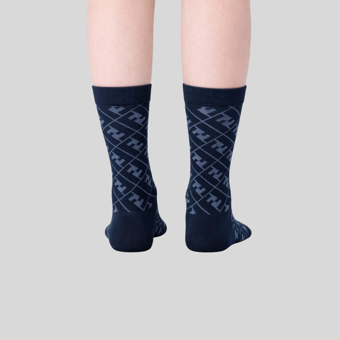 Prime Pattern Calf Length Socks (Pack of 5)