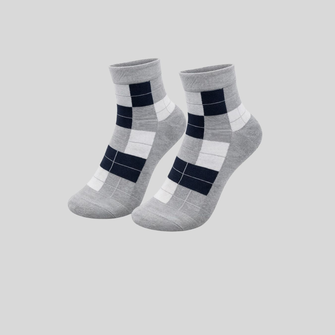 Bistro Check Ankle Socks (Pack of 5)