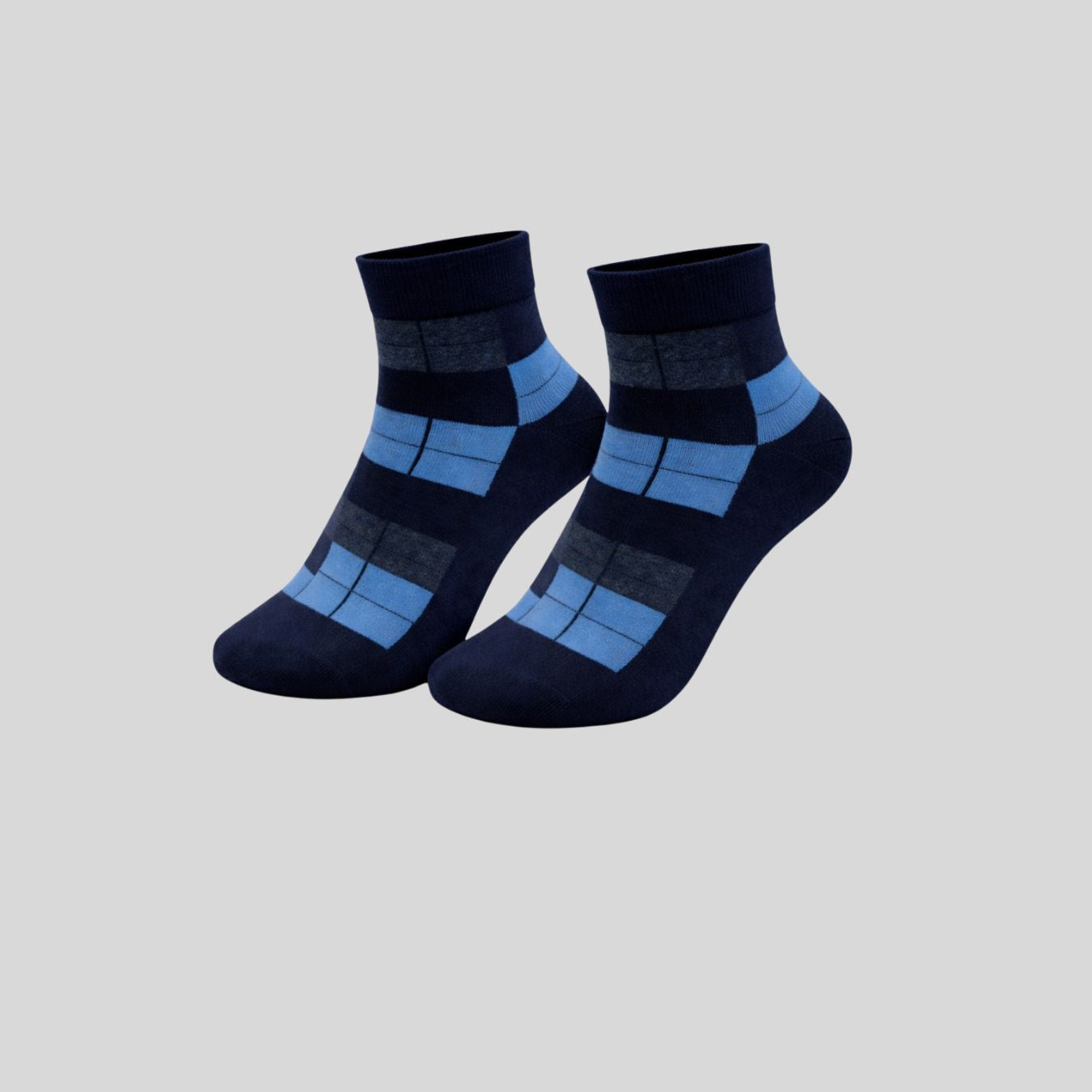 Bistro Check Ankle Socks (Pack of 5)
