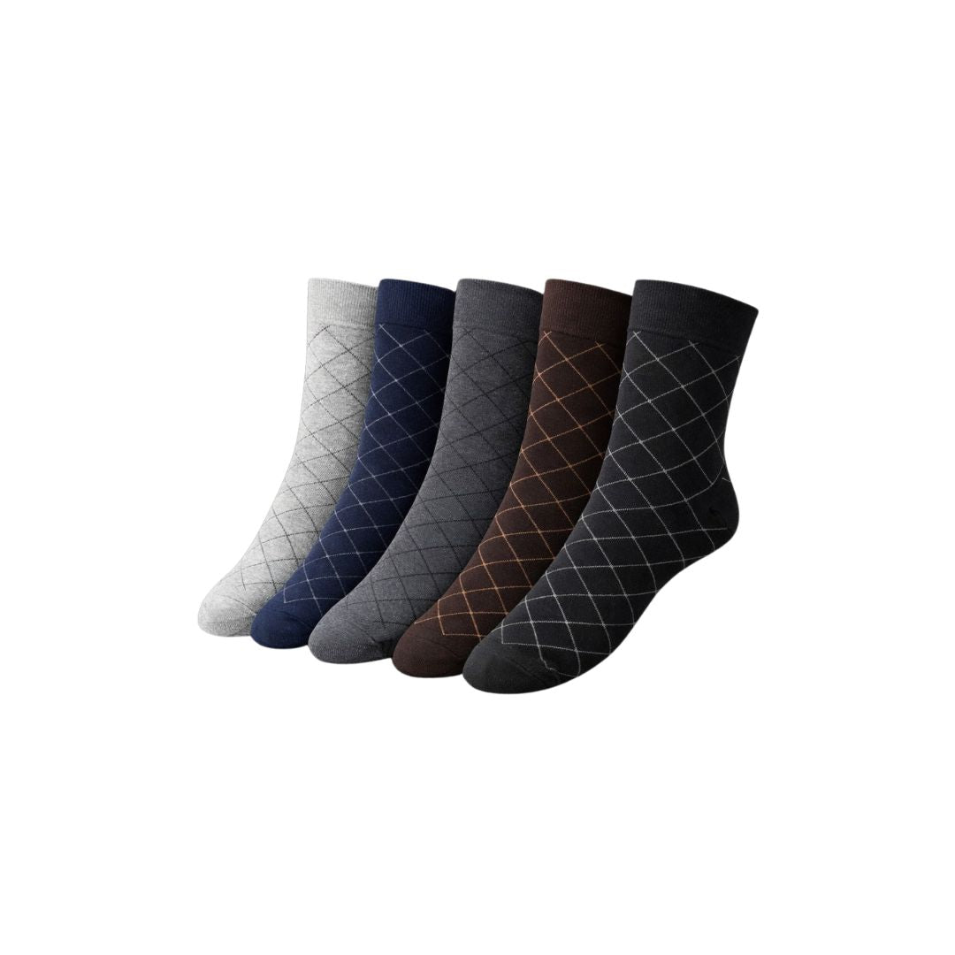 Espresso Link Ankle Socks (Pack of 5)