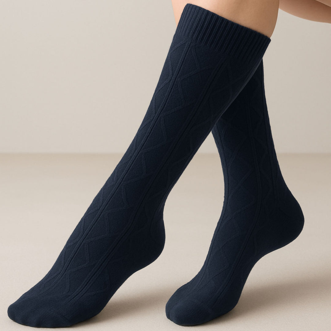 Designer Knee Height Socks  (Pack of 3 Pcs)