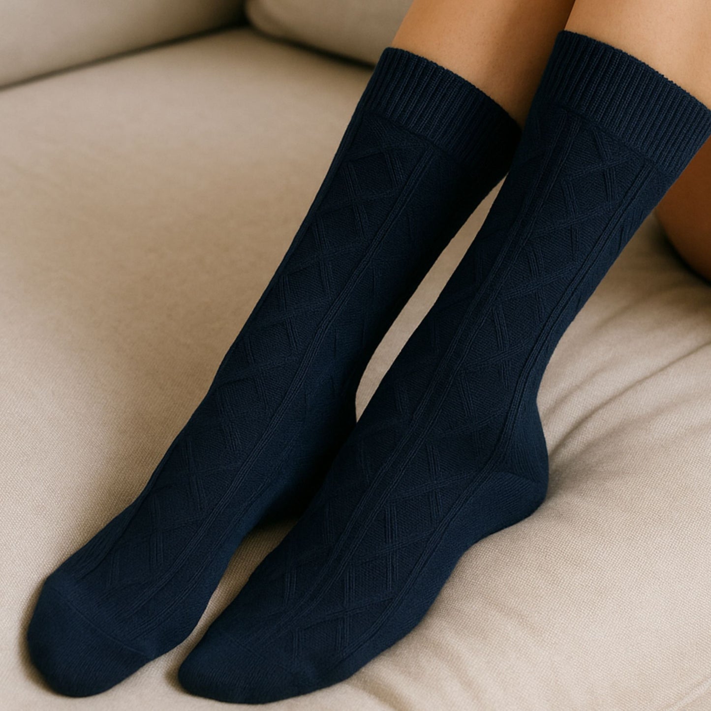 Designer Knee Height Socks  (Pack of 3 Pcs)