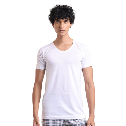 Malhar - The Royal Under-shirt (With Sleeves) Inner Vest P3 White X-Small (85cms) Undershirts