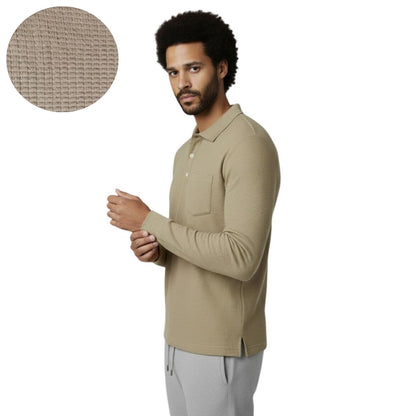 The Ember Series Waffle Designer Polo