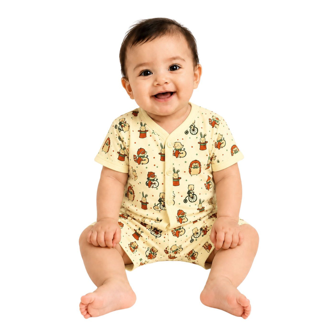 Tuti Front-Open ComfortFit Half Sleeve Baby Suit