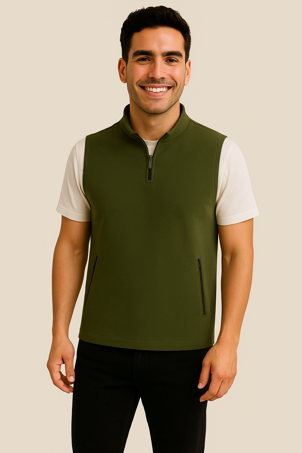 The Element Quarter-Zip Sleeveless Jacket