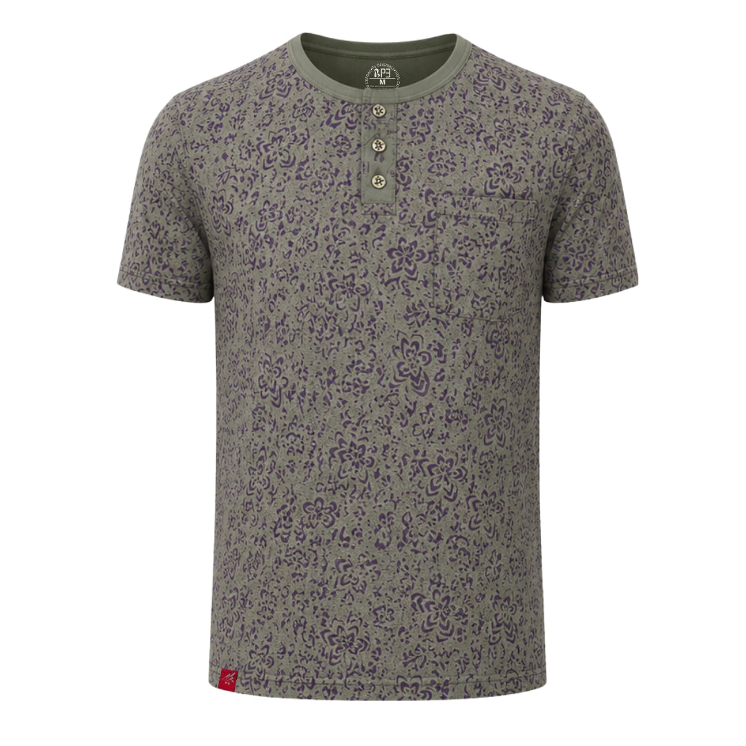 Printed Classic Henley