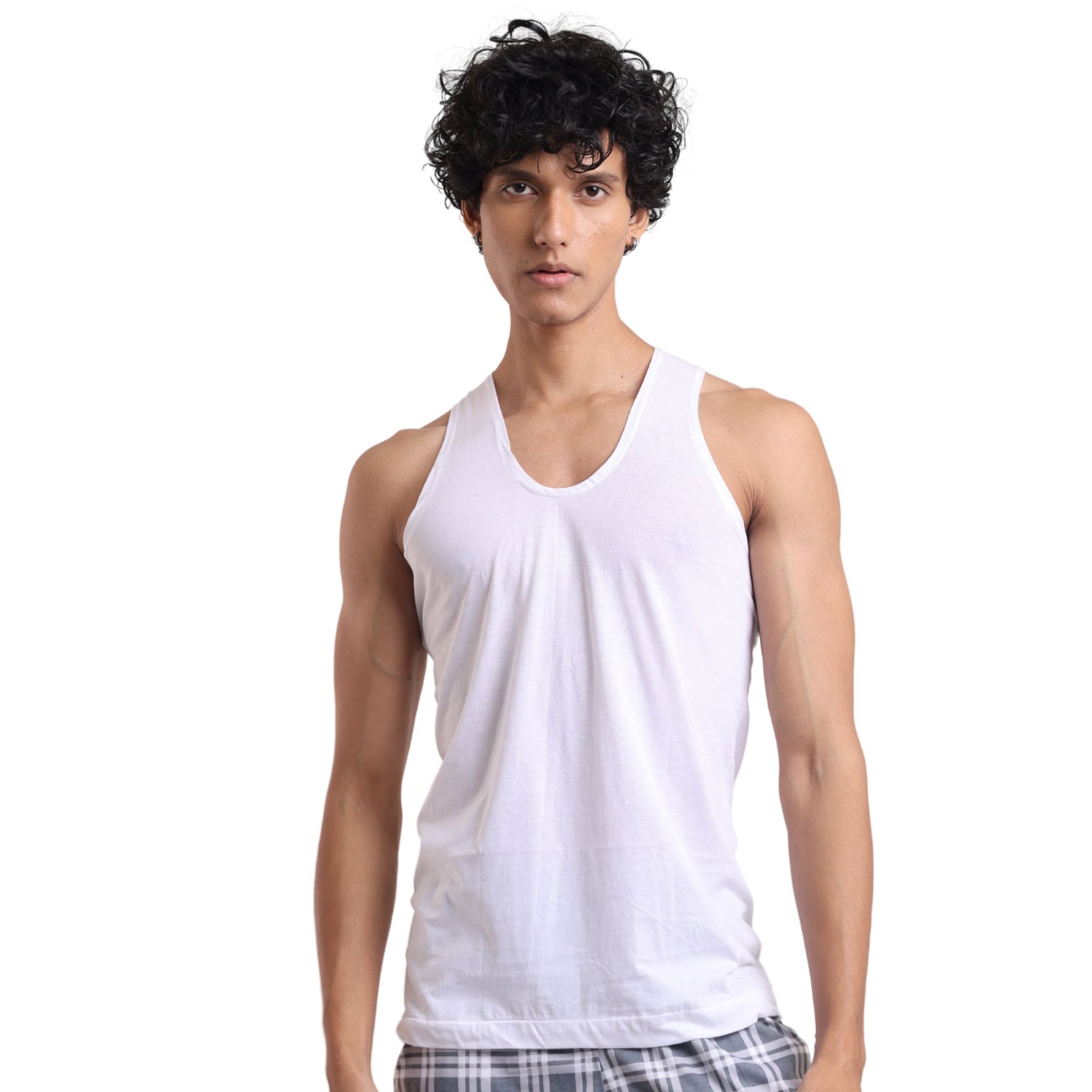 Basant Bahar (Without Sleeves) Packs Inner Vest P3 Pack of 3 X-Small (85 cm) Vests