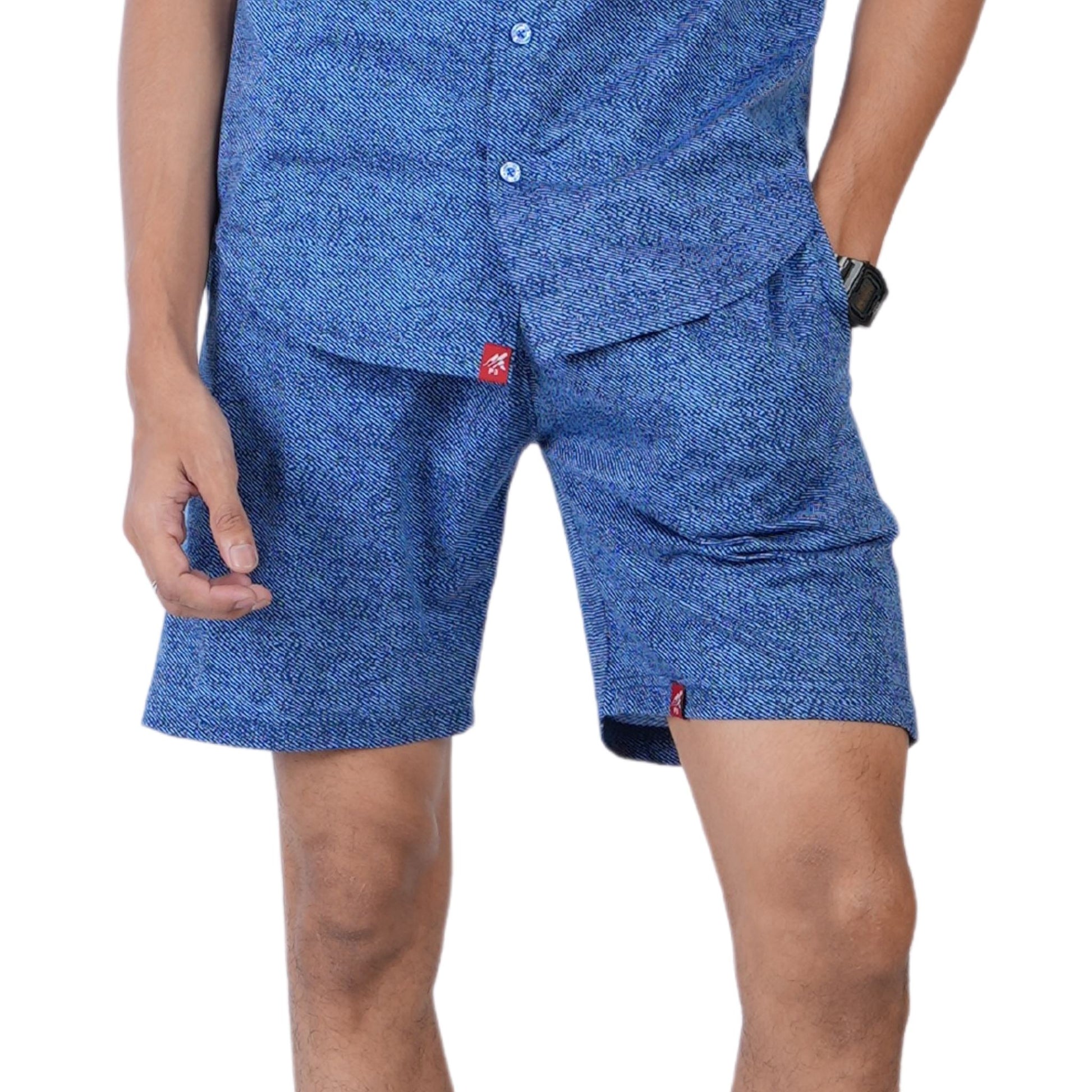 The Mercerized Lounger Shorts Bottoms P3 Drops of Denim Medium / 80 cm 